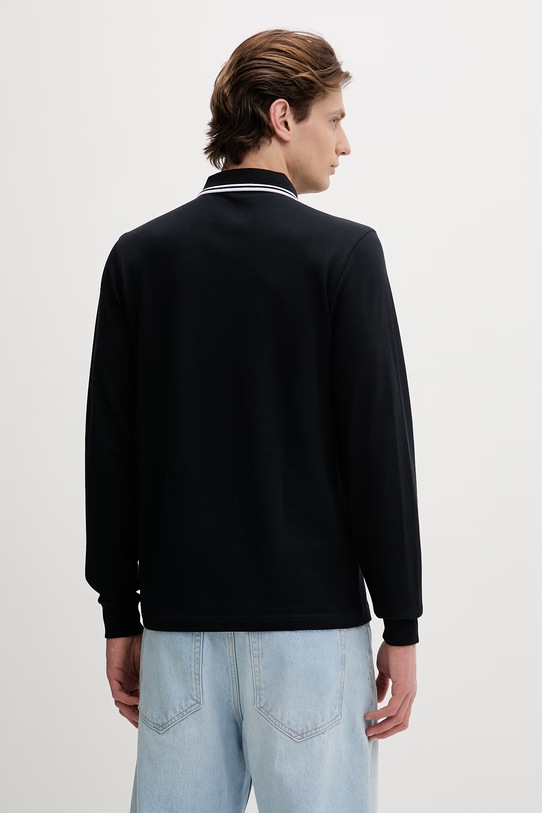 Odzież Fred Perry longsleeve bawełniany M3636 granatowy