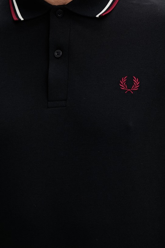 Fred Perry longsleeve bawełniany M3636 granatowy