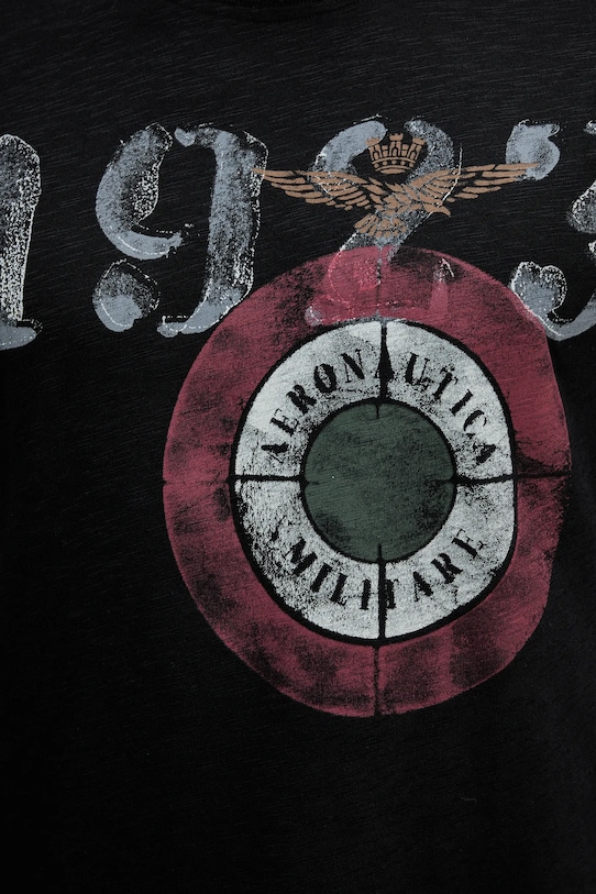 Хлопковый лонгслив Aeronautica Militare TS2487UJ00709 чёрный