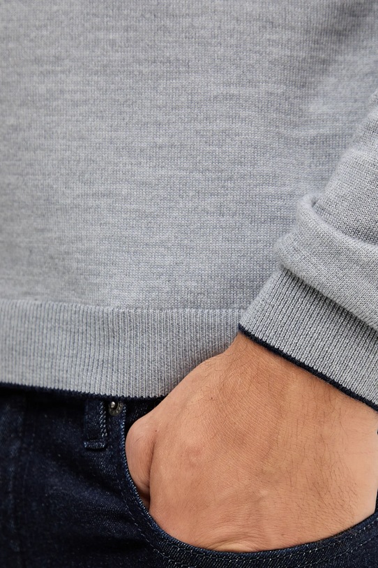 Μάλλινο πουλόβερ Aeronautica Militare MA1607UL00415 γκρί