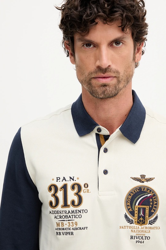 Лонгслив Aeronautica Militare бежевый PO1890UP00400