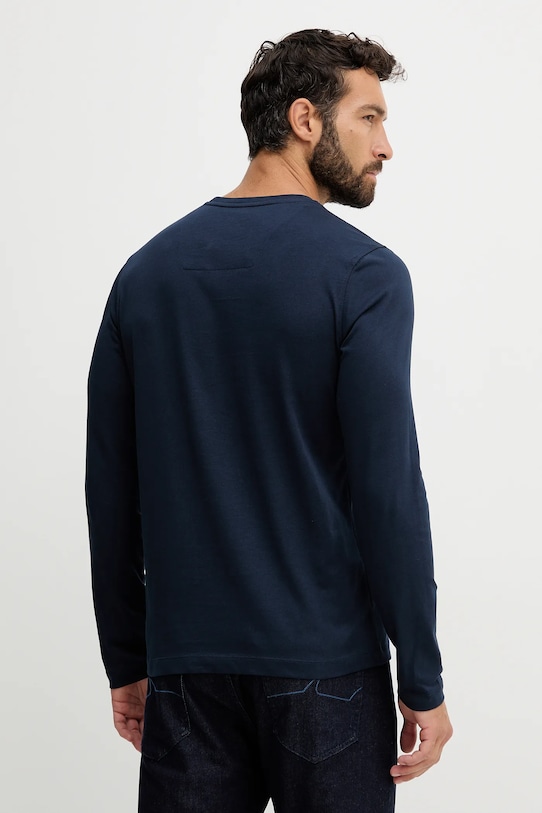 Βαμβακερή μπλούζα με μακριά μανίκια Aeronautica Militare TS2390UJ00372 σκούρο μπλε AW25