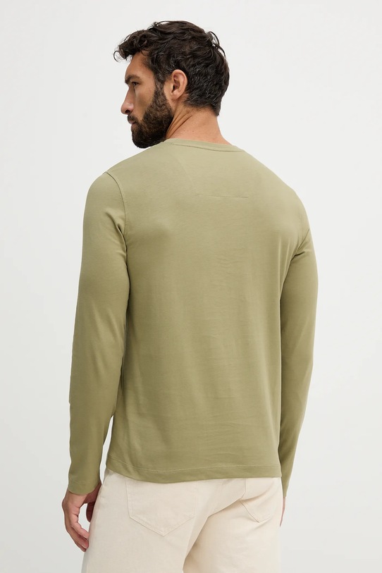 Bavlněné tričko s dlouhým rukávem Aeronautica Militare TS2390UJ00372 zelená AW25