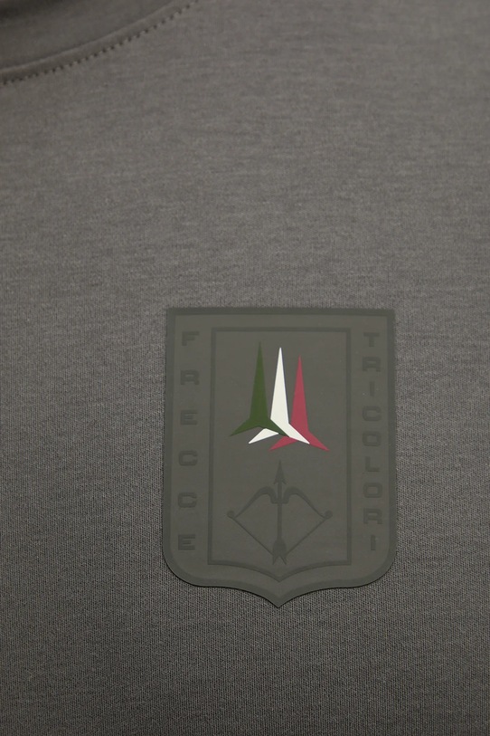 Bavlněné tričko s dlouhým rukávem Aeronautica Militare TS2450UJ00663 šedá