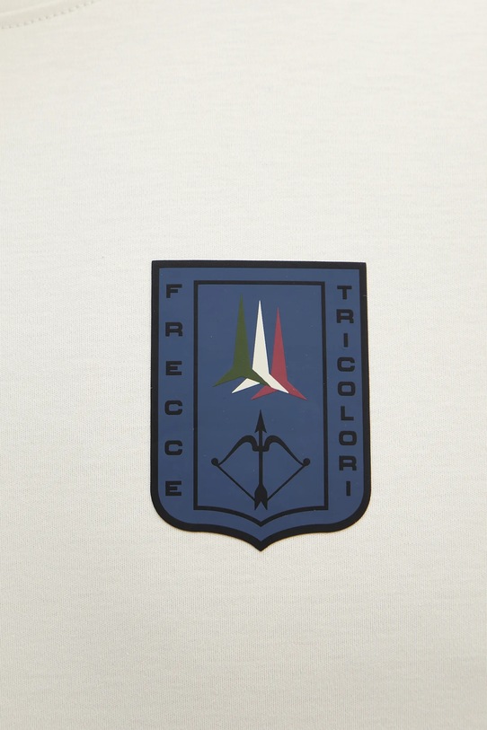 Bavlněné tričko s dlouhým rukávem Aeronautica Militare TS2450UJ00663 béžová