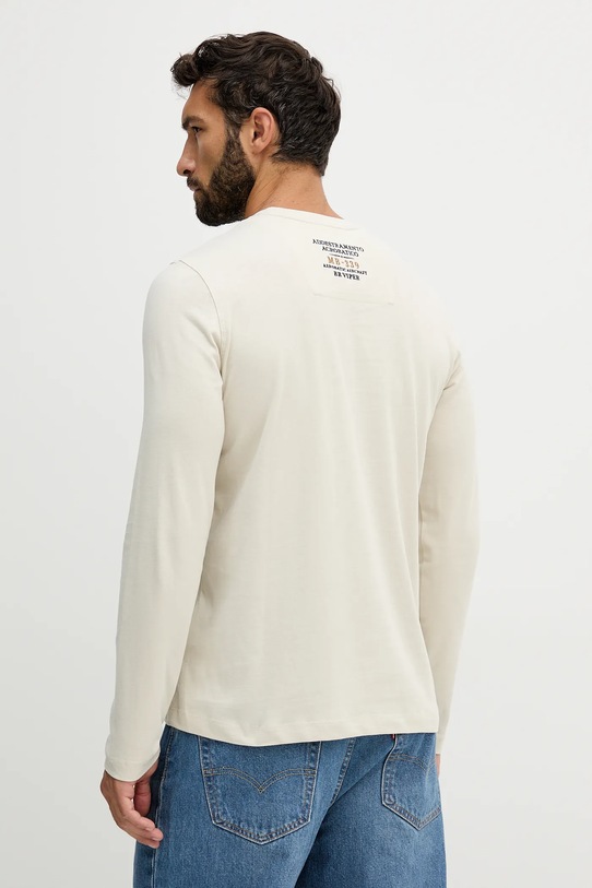 Одежда Хлопковый лонгслив Aeronautica Militare TS2467UJ00703 бежевый