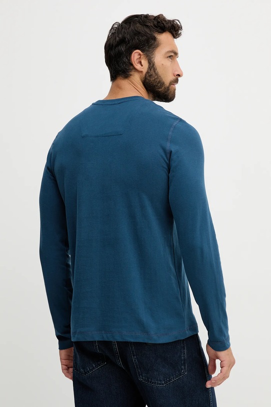 Bavlněné tričko s dlouhým rukávem Aeronautica Militare TS2469UJ00703 modrá AW25