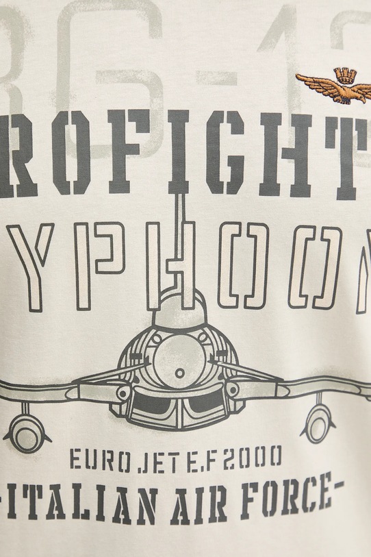 Aeronautica Militare longsleeve din bumbac TS2477UJ00641 bej