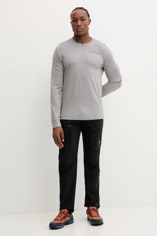 Smartwool sportos hosszú ujjú SW003018 szürke AW25