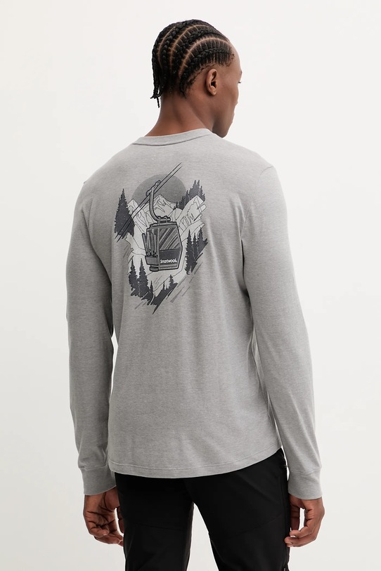 Odzież Smartwool longsleeve sportowy SW003018 szary