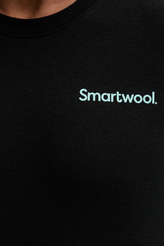 Αθλητικό μακρυμάνικο Smartwool SW003018 μαύρο