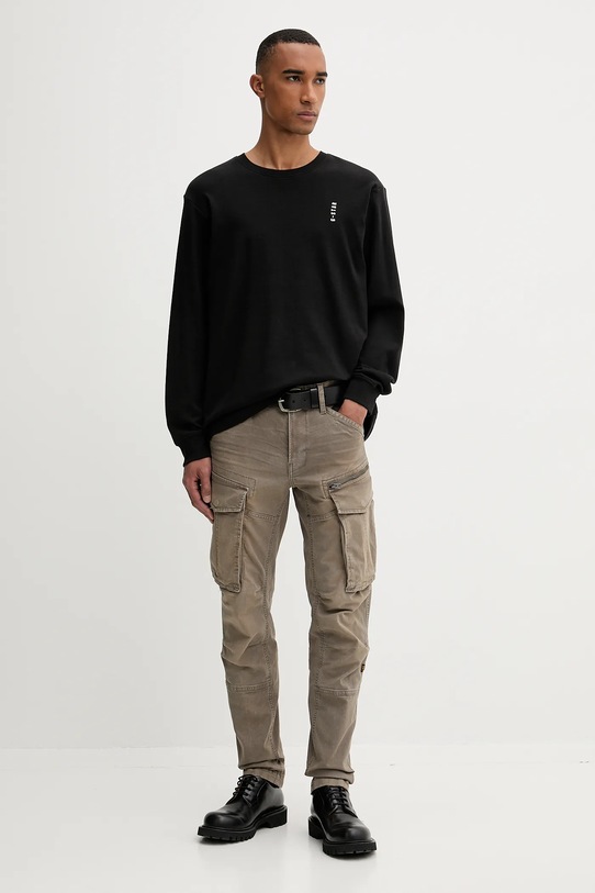 G-Star longsleeve bawełniany D26835.D976 czarny AW25