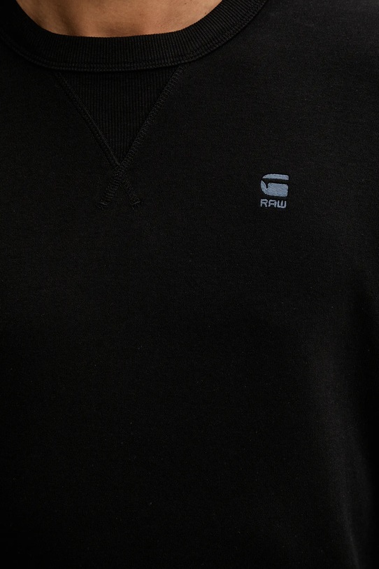 G-Star longsleeve bawełniany czarny D25076.D976