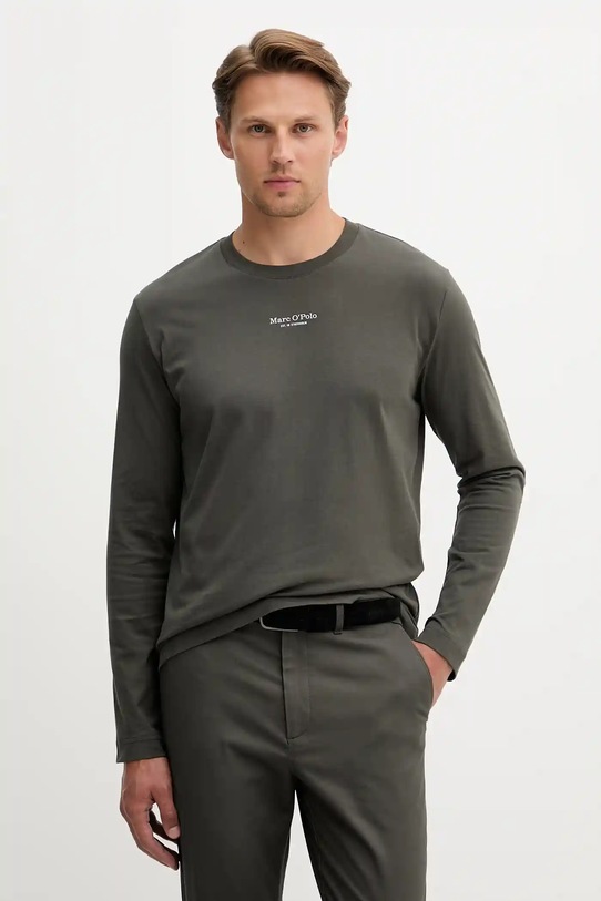Marc O'Polo longsleeve bawełniany bawełna zielony 528201252020