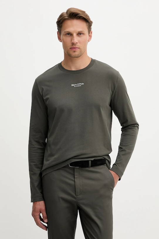 Marc O'Polo longsleeve bawełniany bawełna zielony 528201252020
