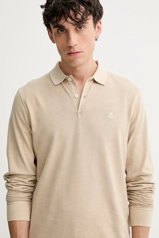 Marc O'Polo longsleeve bawełniany beżowy 528223655004