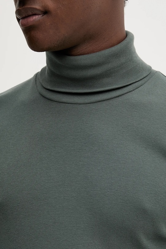 Хлопковый лонгслив Marc O'Polo зелёный 529220252100