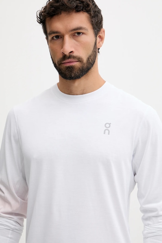 On longsleeve treningowy biały 1MF30510069