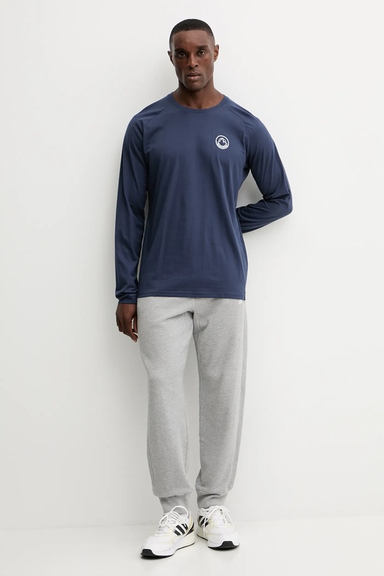 LA Sportiva longsleeve bawełniany Circle Logo ZACL007 granatowy AW25