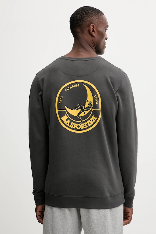 Odzież LA Sportiva bluza bawełniana Climbing on the Moon ZACW034 szary