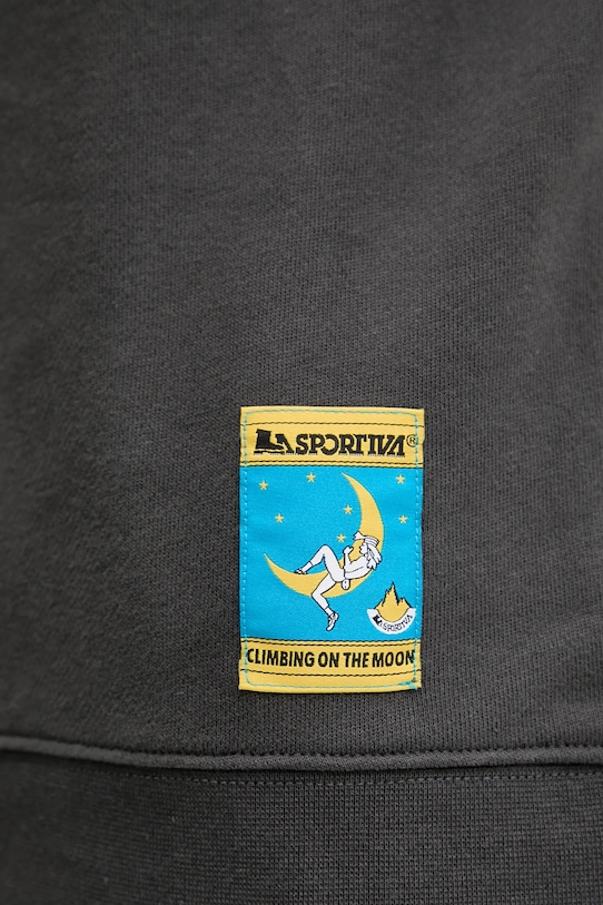 LA Sportiva bluza bawełniana Climbing on the Moon ZACW034 szary