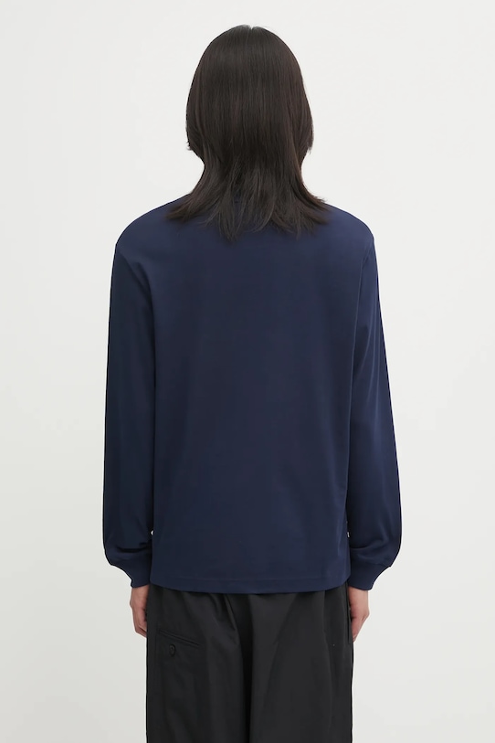 Odzież Lacoste longsleeve bawełniany TH7307 granatowy