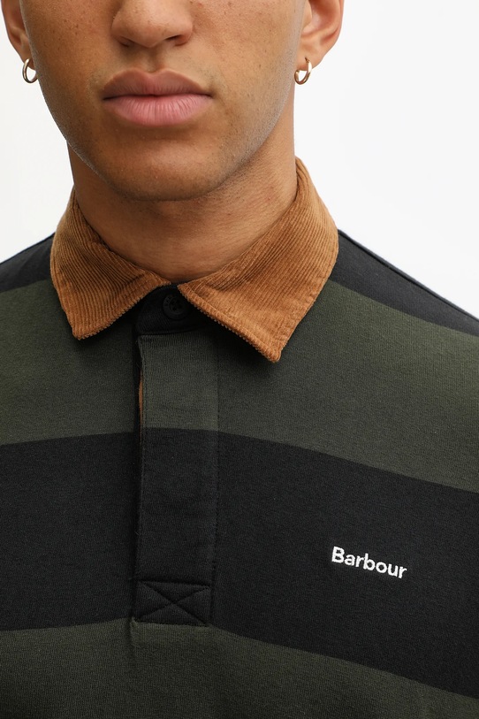 Pamučna majica dugih rukava Barbour Newclose OS Rugby Shirt zelena MML1513BK31