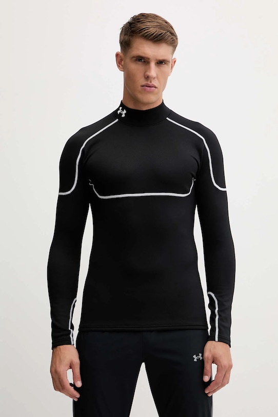 Tréningové tričko s dlhým rukávom Under Armour Cold Weather Grid jednofarebný čierna 6007127