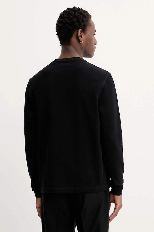 Одежда Хлопковый лонгслив Guess Jeans M4BI77.KCII1 чёрный