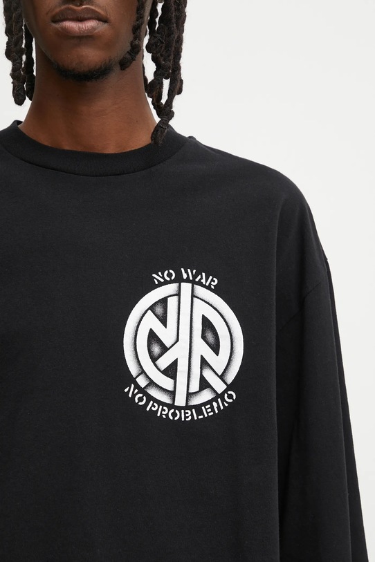 No Problemo longsleeve bawełniany No War czarny NP6002404