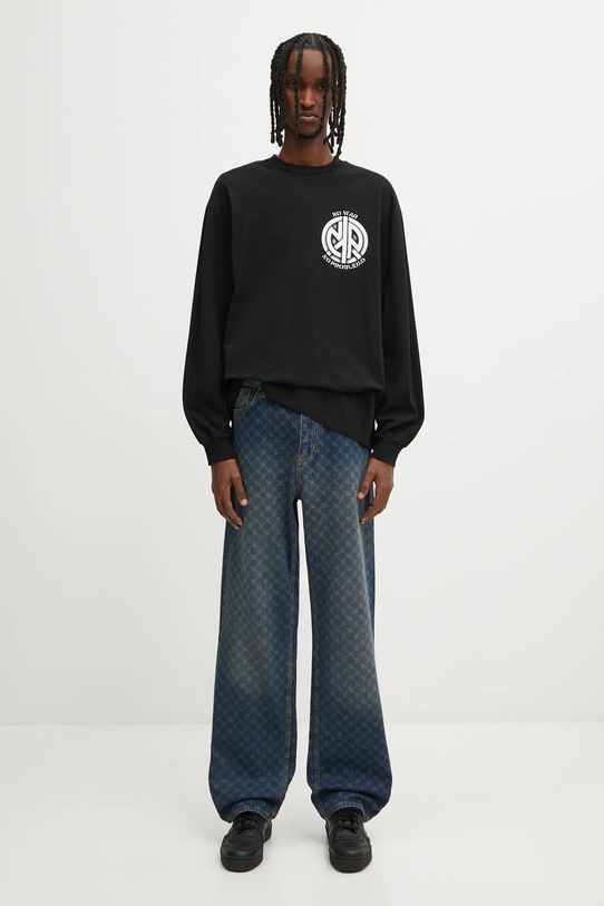 No Problemo longsleeve bawełniany No War NP6002404 czarny