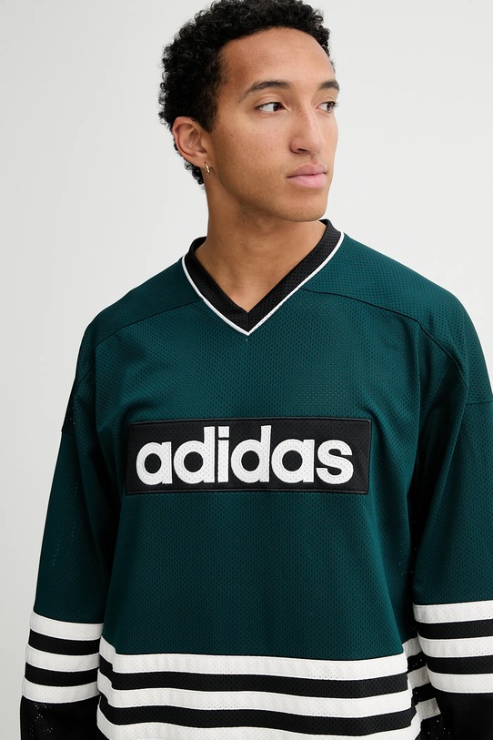 adidas Originals longsleeve Hockey Jersey zielony JV8467