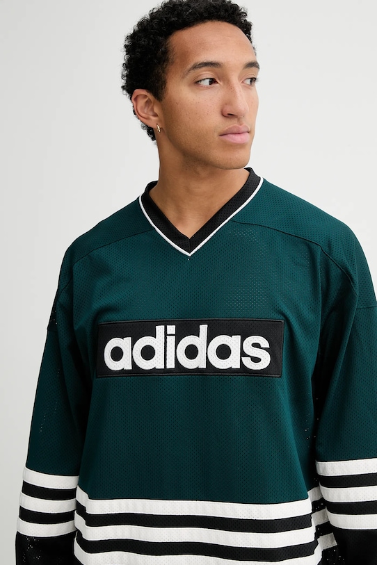 adidas Originals hosszú ujjú Hockey Jersey zöld JV8467