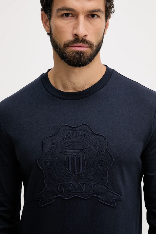Gant longsleeve bawełniany granatowy 2003363