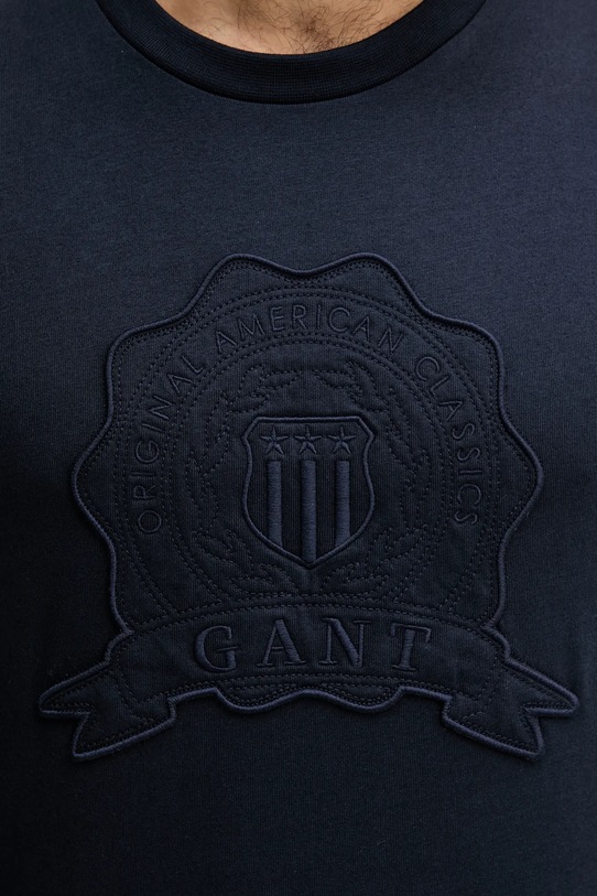 Gant longsleeve bawełniany 2003363 granatowy