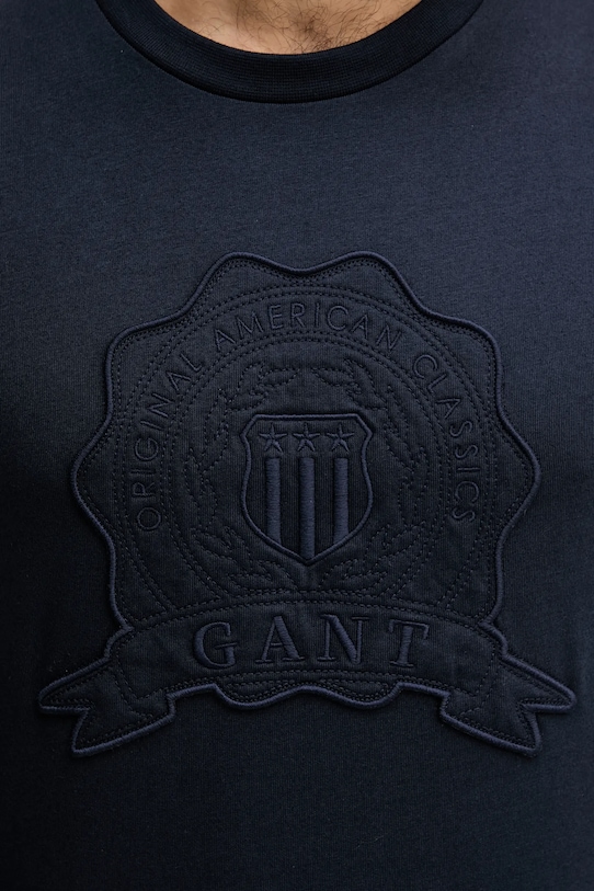 Gant longsleeve bawełniany 2003363 granatowy