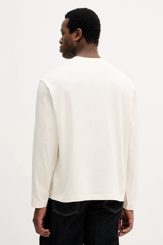 Odzież United Colors of Benetton longsleeve bawełniany 3L6PU10B6 beżowy