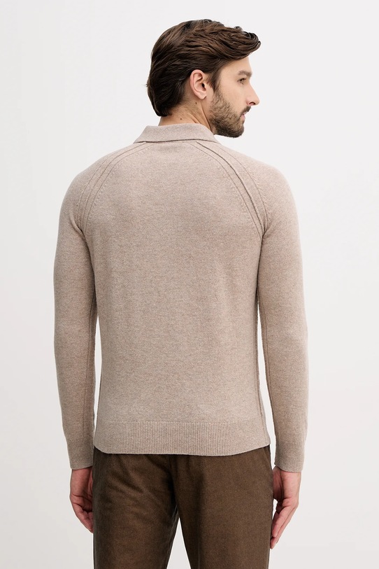 Odzież United Colors of Benetton sweter wełniany 1006U301Q beżowy