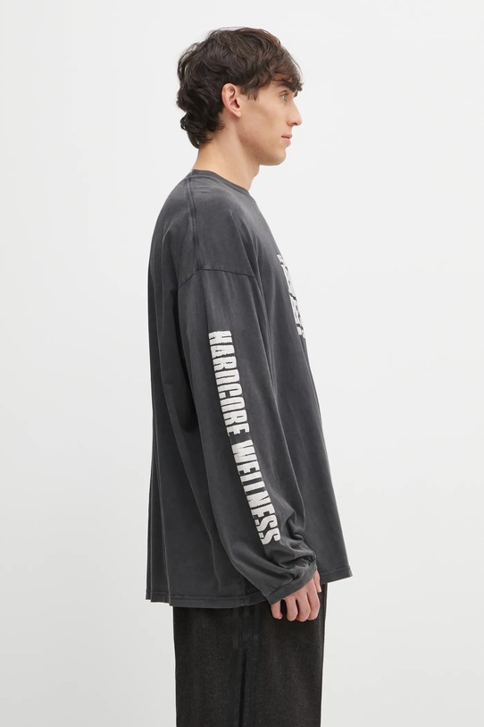 032C t-shirt bawełniany 'Hardcore Wellness' czarny F25.URC.0274.050