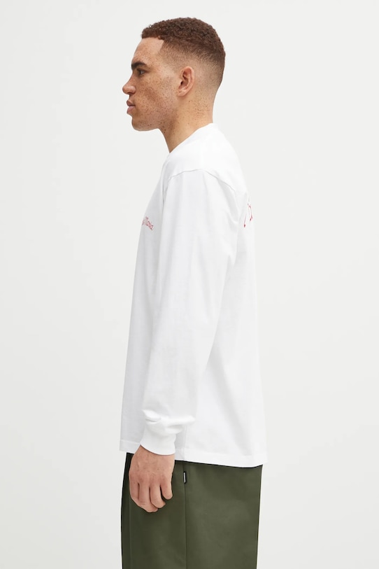 Wacko Maria longsleeve bawełniany 25FW.WMT.LT05 biały AW25