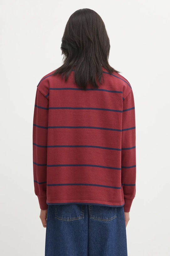 Odzież Sporty & Rich longsleeve bawełniany Serif Logo Rugby TO09562300RE40 czerwony