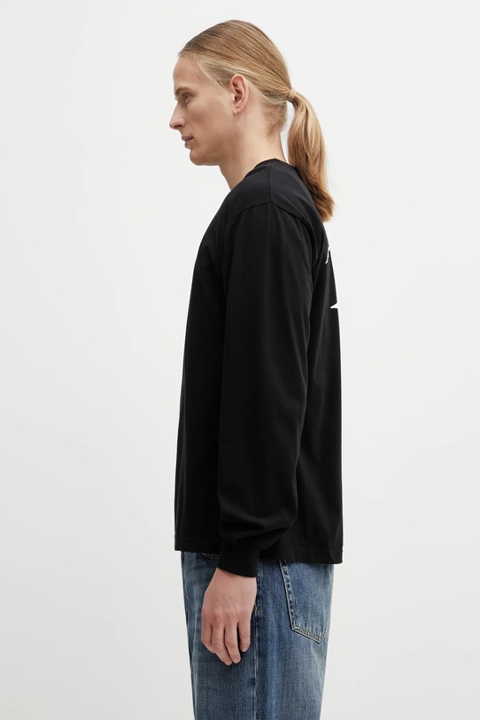 NEIGHBORHOOD longsleeve bawełniany NH . TEE LS-2 252PCNH.LT02 czarny AW25