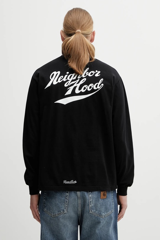 Odzież NEIGHBORHOOD longsleeve bawełniany NH . TEE LS-2 252PCNH.LT02 czarny