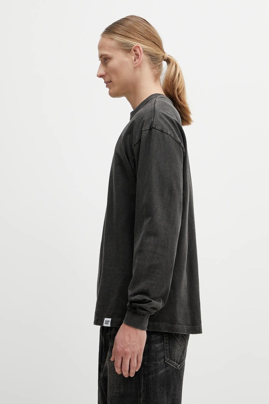 NEIGHBORHOOD longsleeve bawełniany PIGMENT DYED 252FPNH.CSM06 szary AW25