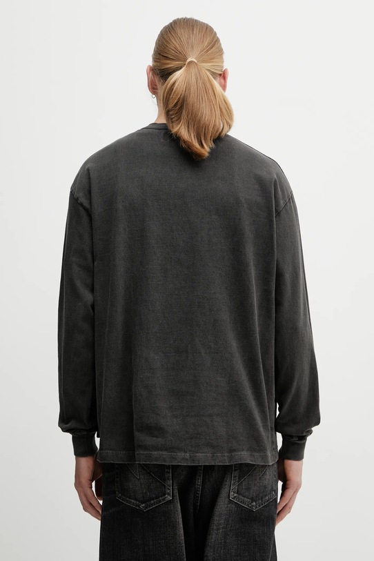 Odzież NEIGHBORHOOD longsleeve bawełniany PIGMENT DYED 252FPNH.CSM06 szary
