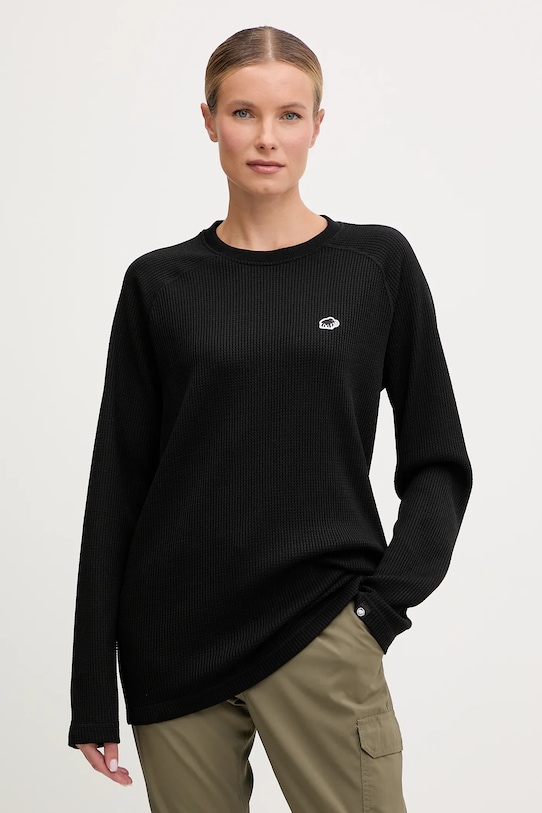 Mammut hosszú ujjú Waffle 1016.01830 fekete AW25