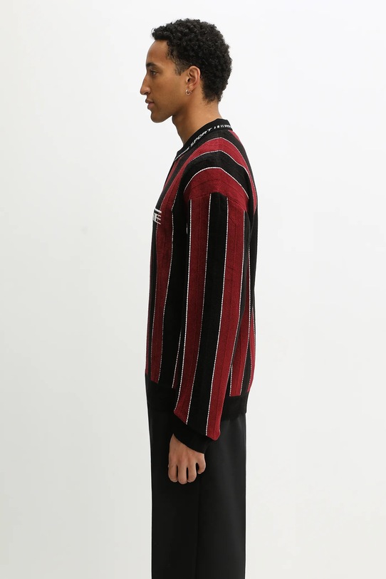 Odzież Martine Rose longsleeve Sporty Logo Polo 981YA20027 bordowy