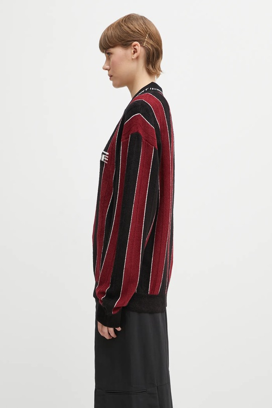 Martine Rose longsleeve Sporty Logo Polo bordowy 981YA20027