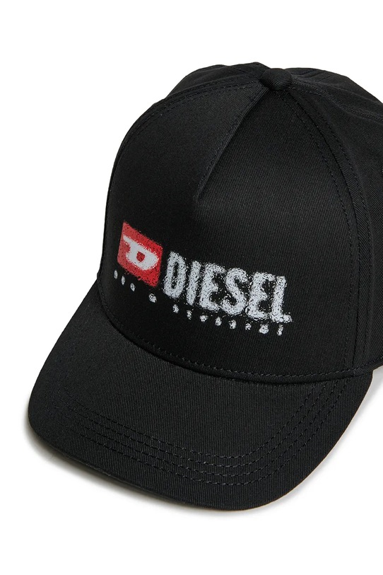 Chłopiec Diesel czapka z daszkiem bawełniana dziecięca FALBIP HAT J02390 czarny