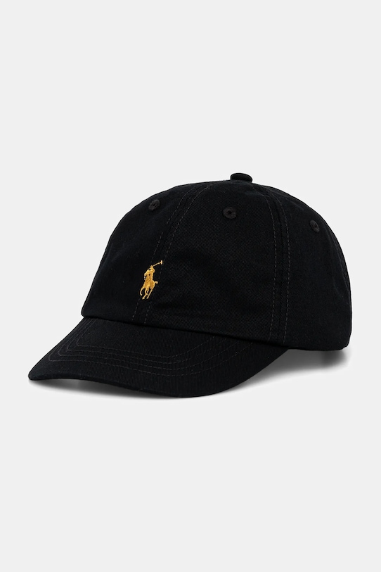 Detská bavlnená šiltovka Polo Ralph Lauren bavlna čierna 322785653075